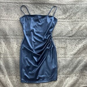 Windsor Midnight Blue Satin Mini Dress
